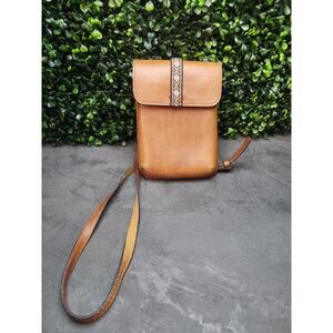 MW Brown Learher Crossbody Bag/ fanny Pack
